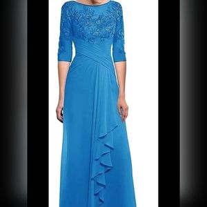 Ocean Blue Gown